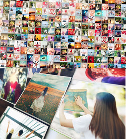 马赛克图片墙AE模版