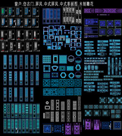中式整木家具CAD图库
