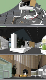 文化博物馆草图大师SU模型