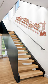 校园楼梯文化墙