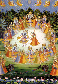 欧式抽象艺术神话人物背景墙