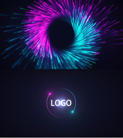 炫彩LOGO标志AE模板