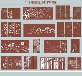 耐候板景墙设计