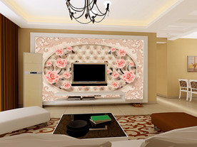 背景墙大理石 中式背景墙