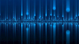 唯美科技蓝色粒子循环