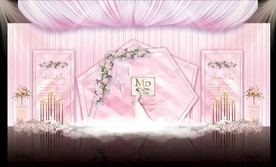 粉色婚礼主题