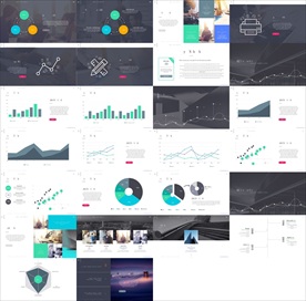 动态简约年终总结通用商务PPT