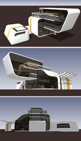 现代风格展厅草图大师SU模型