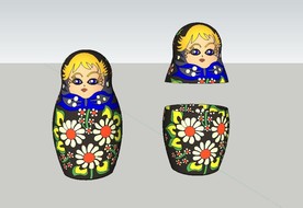 俄罗斯套娃草图大师SU模型