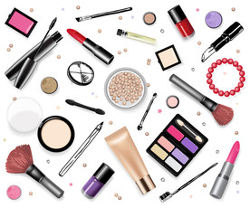 美妆用品手绘