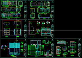 工商银行各种剖面立面图