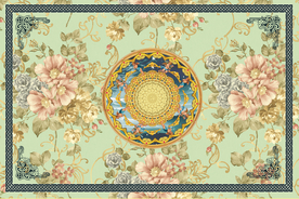 欧式吊顶 大型吊顶软膜背景壁画