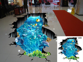 3D地贴 大型3D立体地贴地画