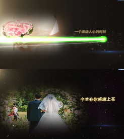 唯美浪漫爱情婚礼开场AE模板