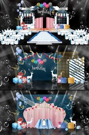 卡通生日效果图