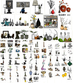 室内摆件饰品组件