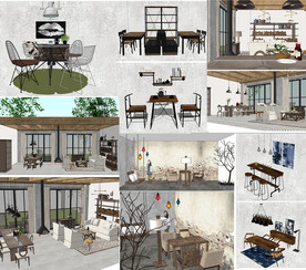 工业风家具模型