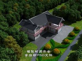 新农村鸟瞰模型