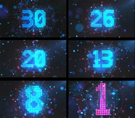 新年30秒倒计时跨年视频素材