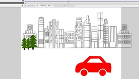 作业简单汽车行驶三场景16秒