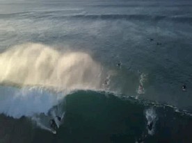 冲浪者 海岸 航拍 无人机