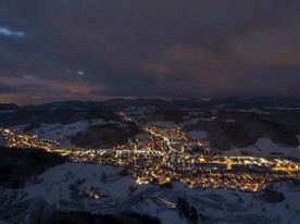 灯 房屋 街道 夜景 延时