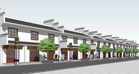 徽派建筑SU模型
