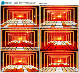 炫酷舞台灯光门 舞台背景视频