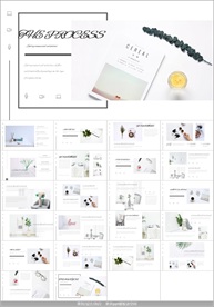 简约精致图文排版PPT模板