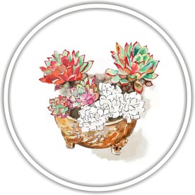 花装饰艺术画作花朵矢量国画水彩