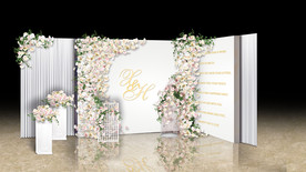 白色婚礼迎宾区