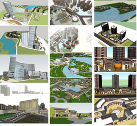 商务酒店建筑模型