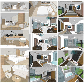 商务酒店客房模型