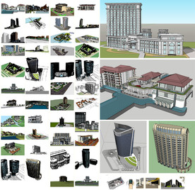 欧式商务大厦模型