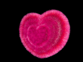 爱心 心形 温暖 材质 c4d