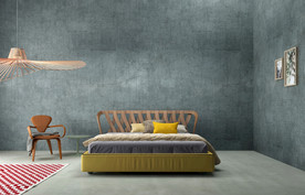 北欧个性布艺双人床