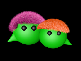 可爱表情 微信图标 炫酷发型