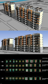 多层住宅草图SU模型含CAD图
