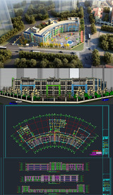 幼儿园区草图SU模型含CAD图