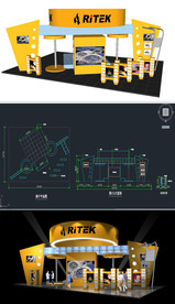 科技公司展厅草图SU模型CAD