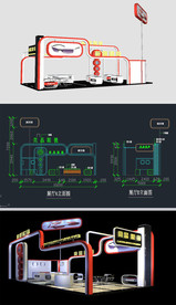 眼镜公司展厅SU模型含CAD图