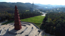 飞跃玉溪红塔山航拍