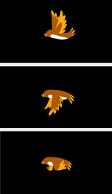 透明通道卡通小鸟