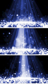 蓝色唯美粒子光斑上浮