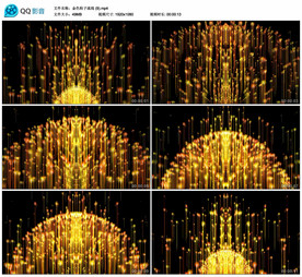金色粒子颁奖典礼 舞台视频素材