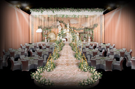 香槟色城堡主题仪式区