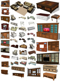 实木家具SU模型
