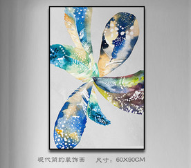 羽毛装饰画