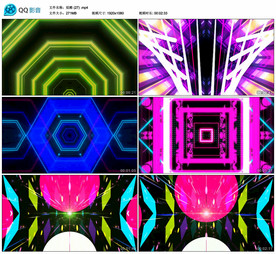 炫酷动感热舞 舞台大屏背景视频