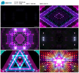 炫酷动感热舞 舞台大屏背景视频